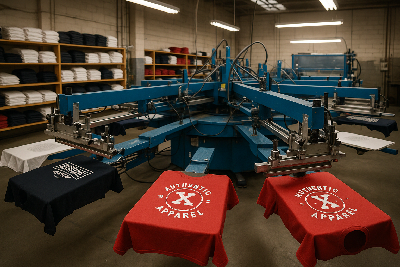 Taller de serigrafia con pulpo de serigrafía y camisetas personalizadas