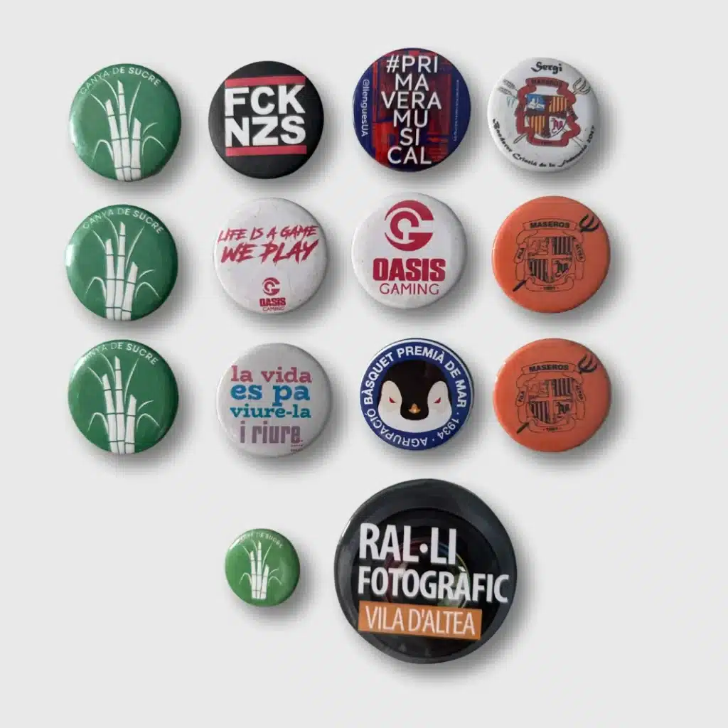 Chapas personalizadas para eventos y asociaciones