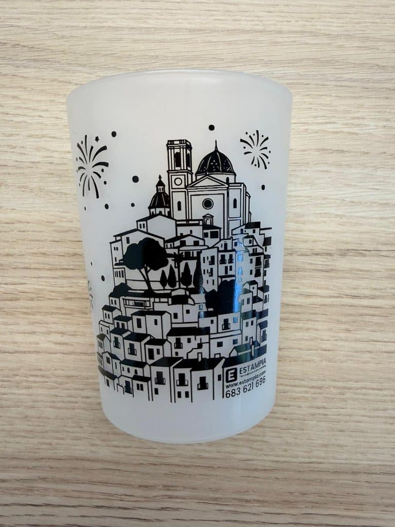 Vaso personalizado con skyline de Altea - Estampia